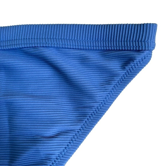 NWT J. Crew Retro Blue Ribbed-trim Hipster Full-coverage Bikini Bottom Sz XL - Picture 11 of 16